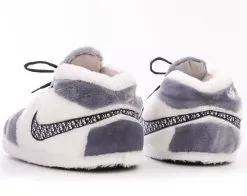 White And Grey Athletic Slippers -Fashion Store footwear white and grey athletic slippers lola the boys 28328639135846