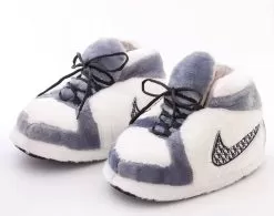 White And Grey Athletic Slippers -Fashion Store footwear white and grey athletic slippers lola the boys 28328645427302