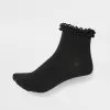 RIVER ISLAND Girls Black Lace Frill Socks 2 Pack -Fashion Store girls black lace frill socks 2 pack 495520 main