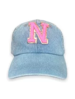 Initial Denim Cap 13 Initial Denim Cap -Fashion Store hats initial denim cap lola the boys 29011056197734