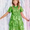 Iridescent Emerald Bow Dress -Fashion Store iridescent emerald bow dress pre order ships 12 15 lola the boys 29348340564070