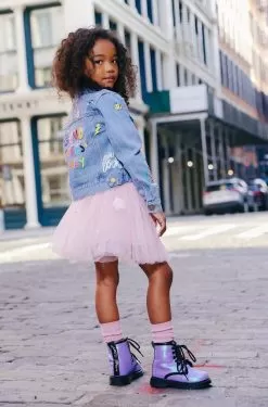 You Rock Painted Denim -Fashion Store jacket you rock painted denim lola the boys 29686606266470