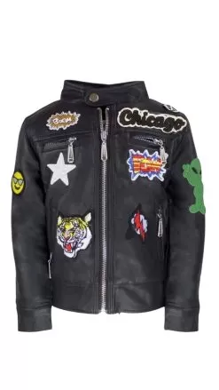Boys All About The Patch Vegan Leather Jacket -Fashion Store jackets bombers boys all about the patch vegan leather jacket lola the boys 28682949460070