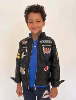 Boys All About The Patch Vegan Leather Jacket -Fashion Store jackets bombers boys all about the patch vegan leather jacket lola the boys 29063197458534