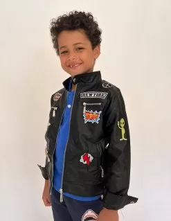 Boys All About The Patch Vegan Leather Jacket -Fashion Store jackets bombers boys all about the patch vegan leather jacket lola the boys 29063197556838