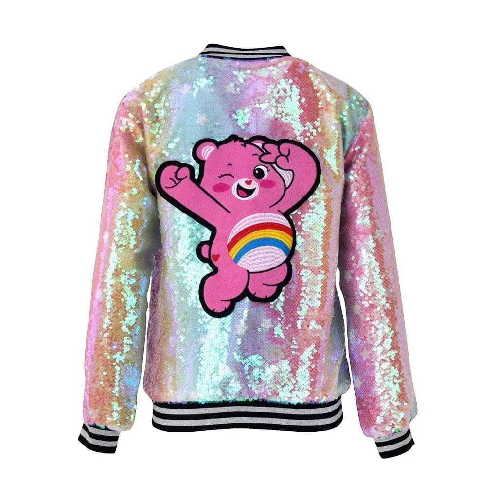 Care Bears Cheer Bear Sequin Bomber 4 Care Bears Cheer Bear Sequin Bomber - Image 2