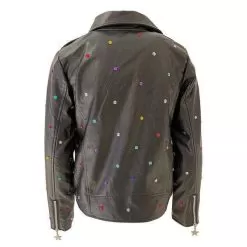 Infinity Stone Gem Vegan Jacket -Fashion Store jackets bombers infinity stone gem vegan jacket lola the boys 28165060165734
