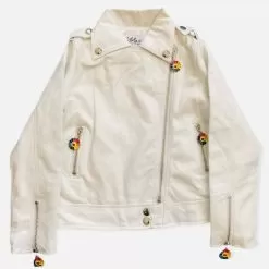 Patched Rainbow Daisy Vegan Leather 34 Patched Rainbow Daisy Vegan Leather -Fashion Store jackets bombers patched up princess vegan jacket lola the boys 28429128728678