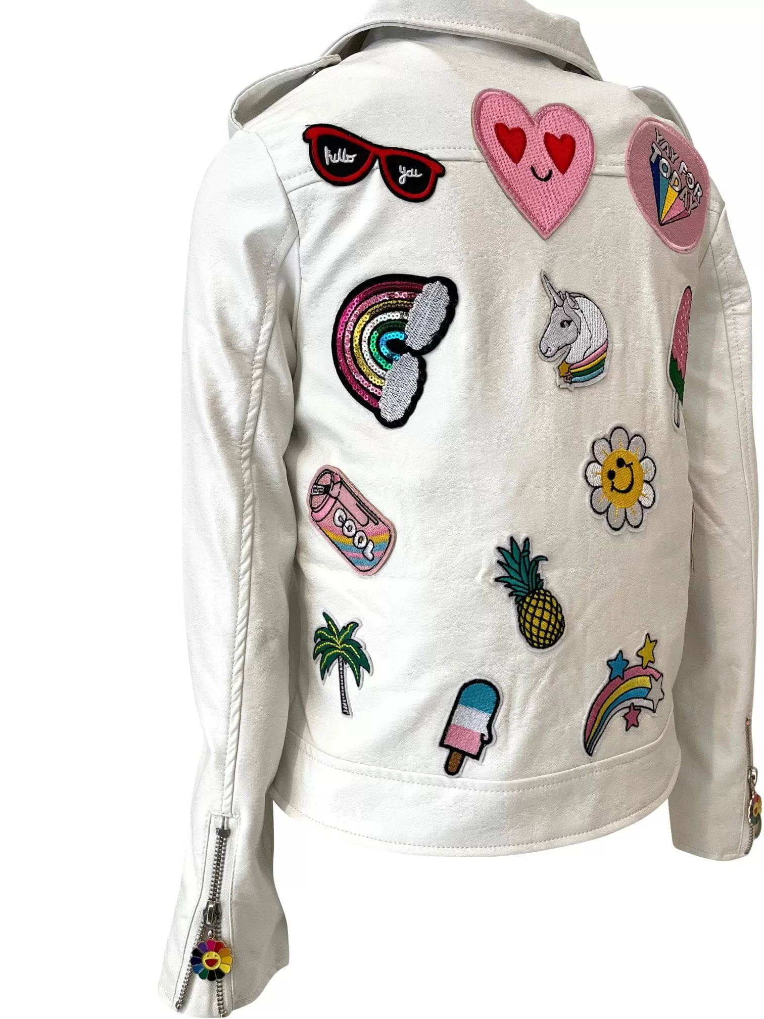 Patched Rainbow Daisy Vegan Leather 12 Patched Rainbow Daisy Vegan Leather - Image 10