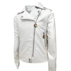 Patched Rainbow Daisy Vegan Leather 24 Patched Rainbow Daisy Vegan Leather -Fashion Store jackets bombers patched up princess vegan jacket lola the boys 28432749264998