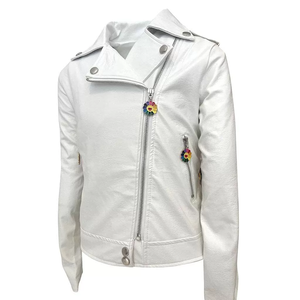 Patched Rainbow Daisy Vegan Leather 7 Patched Rainbow Daisy Vegan Leather - Image 5