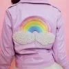 Pink Pearl Vegan Leather Jacket