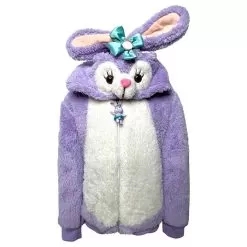 Plush Purple Bunny Jacket -Fashion Store jackets bombers plush purple bunny jacket lola the boys 28580558110822