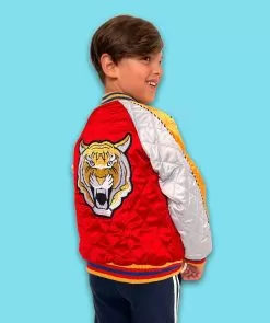 Tiger Quilted Bomber