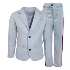 Light Gray Tiger Suit Set -Fashion Store jackets bombers tiger suit lola the boys 28313413615718