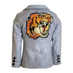 Light Gray Tiger Suit Set -Fashion Store jackets bombers tiger suit lola the boys 28313466273894