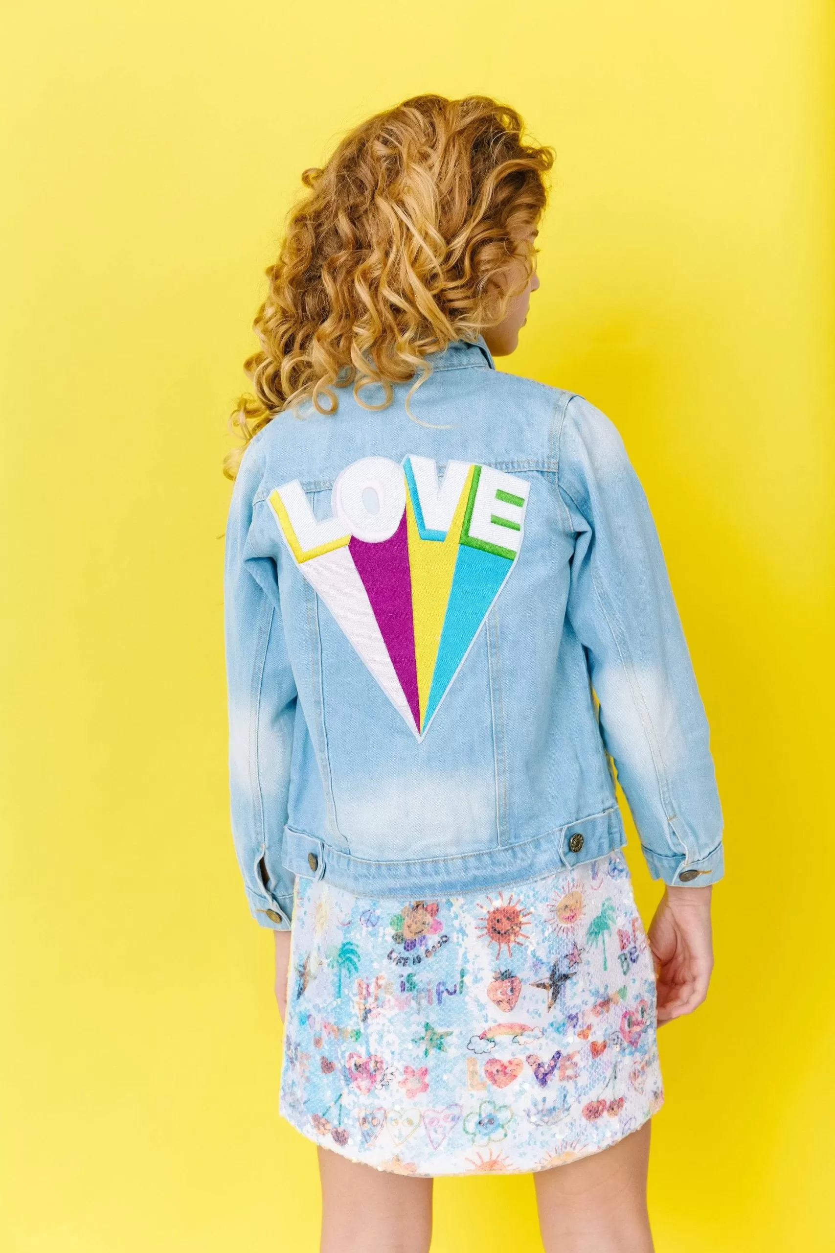 Womens Rainbow LOVE Denim 5 Womens Rainbow LOVE Denim - Image 3