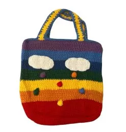 Knitted Rainbow Sky Bag