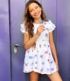 Donuts & Rainbow Dress -Fashion Store midi donuts rainbow dress lola the boys 28750517108838