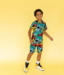 Neon Dino Set -Fashion Store neon dino set lola the boys 28837855395942