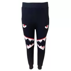 Shark Boy Black Joggers -Fashion Store pants shark boy black joggers lola the boys 27960784715878