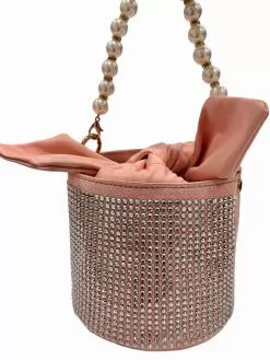 Pearl Crystal Bucket Purse -Fashion Store pearl crystal bucket purse lola the boys 29476746887270