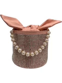 Pearl Crystal Bucket Purse -Fashion Store pearl crystal bucket purse lola the boys 29476747018342