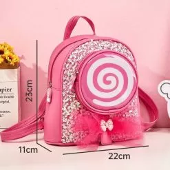 Pink Lollipop Backpack -Fashion Store pink lollipop backpack lola the boys 29077730099302