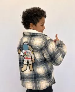 Plush Plaid Space Jacket