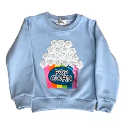 Pearls And Popcorn Sweatshirt -Fashion Store popcorn sweatshirt lola the boys 29111285448806