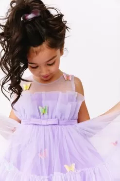 Rainbow Butterfly Tulle Dress -Fashion Store rainbow butterfly tulle dress lola the boys 29606381879398