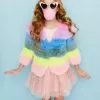 Rainbow Candy Striped Fur Jacket 2 Rainbow Candy Striped Fur Jacket -Fashion Store rainbow candy striped fur jacket lola the boys 29472681721958
