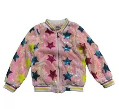 Rainbow Stars Sequin Bomber -Fashion Store rainbow stars sequin bomber lola the boys 29276880568422