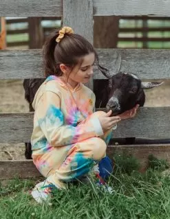 Be Happy Tie Dye Cropped Set -Fashion Store set be happy tie dye jogger set lola the boys 28236883066982