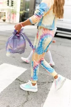 Be Happy Tie Dye Cropped Set -Fashion Store set be happy tie dye jogger set lola the boys 28325844222054