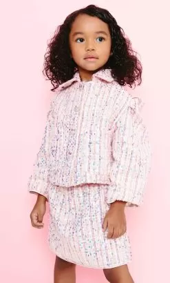 Pink Coco Sequin Tweed Suit -Fashion Store set pink coco sequin tweed suit lola the boys 29472679133286