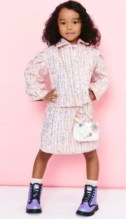 Pink Coco Sequin Tweed Suit -Fashion Store set pink coco sequin tweed suit lola the boys 29472679198822