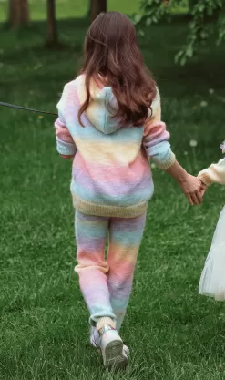 Sunset Knit Hoodie And Pants Set -Fashion Store set sunset knit hoodie and pant set lola the boys 28388061282406