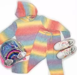 Sunset Knit Hoodie And Pants Set -Fashion Store set sunset sweater hoodie and pant set lola the boys 28369657593958