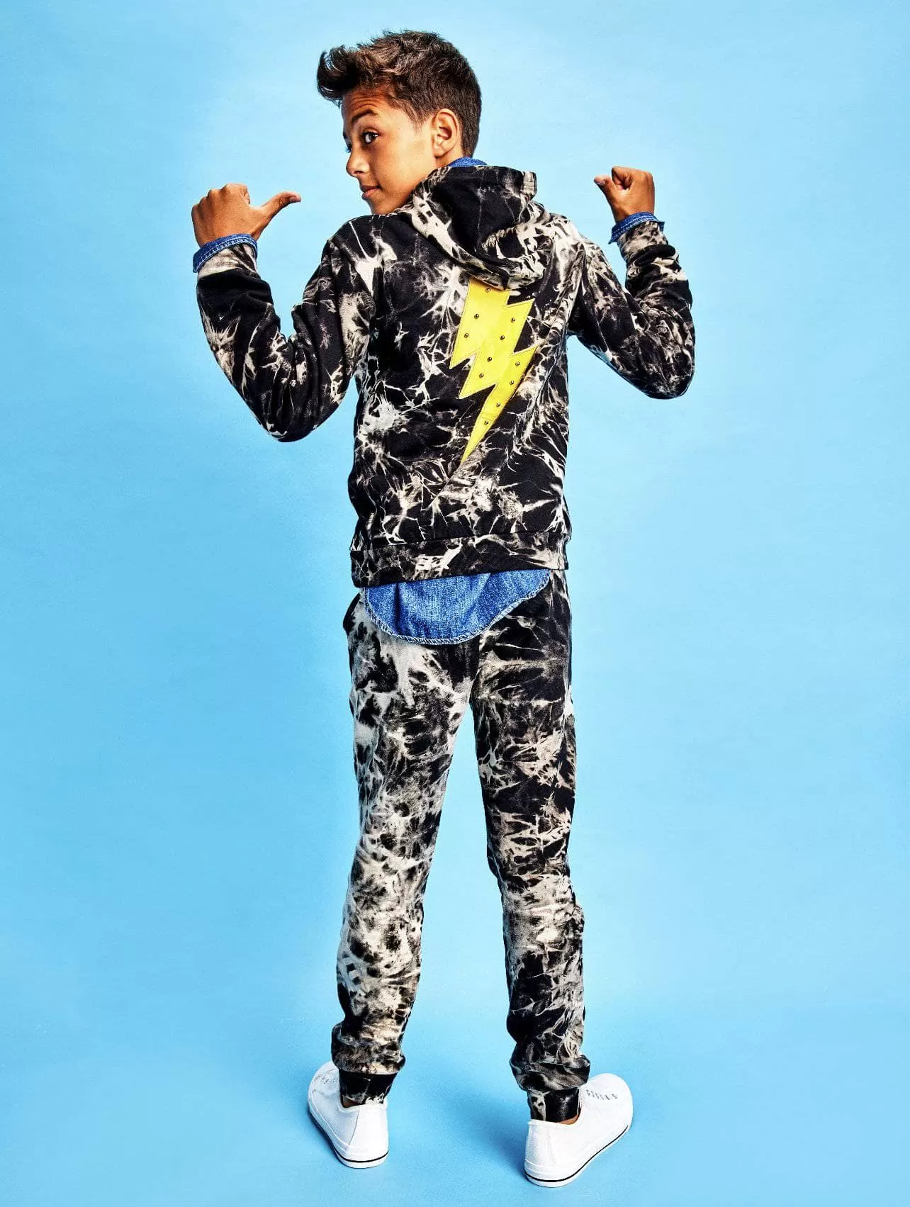 Thunder Bolt Tie Dye Jogger Set 3 Thunder Bolt Tie Dye Jogger Set