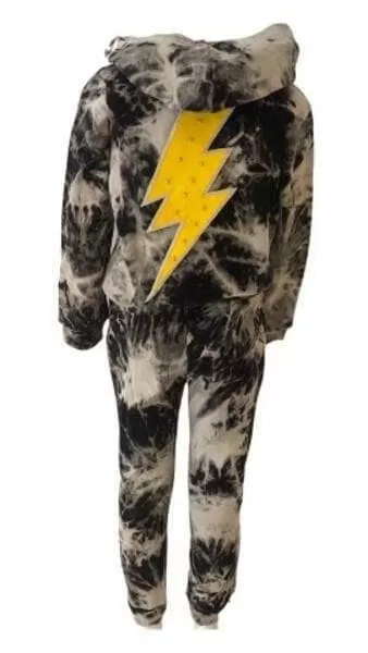 Thunder Bolt Tie Dye Jogger Set 5 Thunder Bolt Tie Dye Jogger Set - Image 3