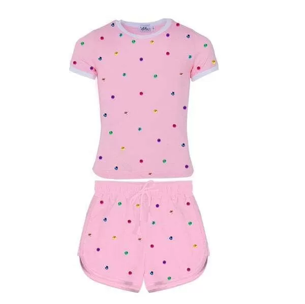 Women's Pink Gem Short Set 4 Women's Pink Gem Short Set - Image 2