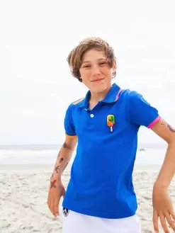 Tropical Popsicle Polo -Fashion Store shirts tops tropical popsicle polo lola the boys 29585874354278