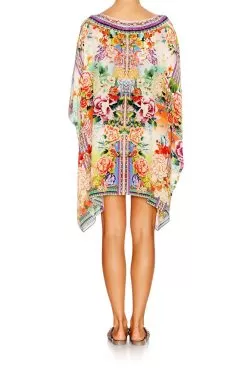 SHORT ROUND NECK KAFTAN FLOWER HOUR -Fashion Store shot 44 515