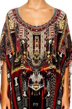 SHORT ROUND NECK KAFTAN IN A DALAI DAZE -Fashion Store shot 52 520 1