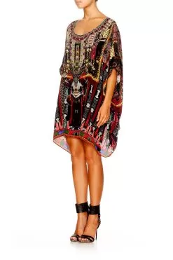 SHORT ROUND NECK KAFTAN IN A DALAI DAZE -Fashion Store shot 52 521