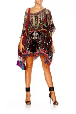 SHORT ROUND NECK KAFTAN IN A DALAI DAZE -Fashion Store shot 52 524