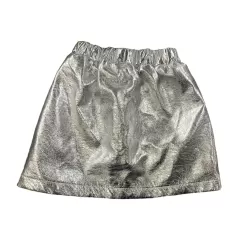 Silver Patch Mini Skirt -Fashion Store silver patch mini skirt lola the boys 29198302478438