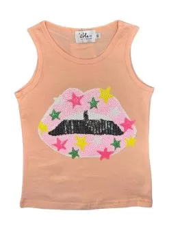 Star Lips Tank -Fashion Store star lips tank lola the boys 29496462147686