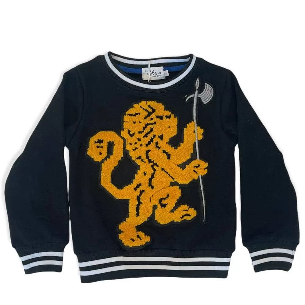 Lion's Crest Navy Crewneck 8 Lion's Crest Navy Crewneck - Image 6